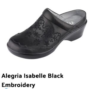 Alegria Isabelle Black Embroidery Women’s Size EU 38; US 8-8.5